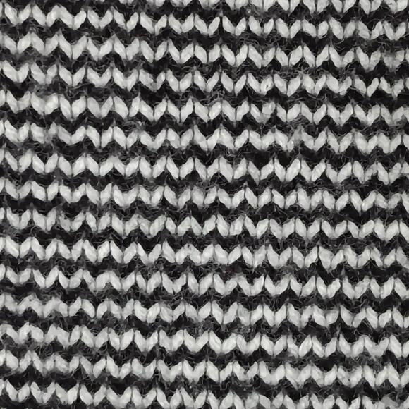 Express Knit Top Size Small Black and White Striped Black Cowl Neck and Trims - Picture 7 of 7